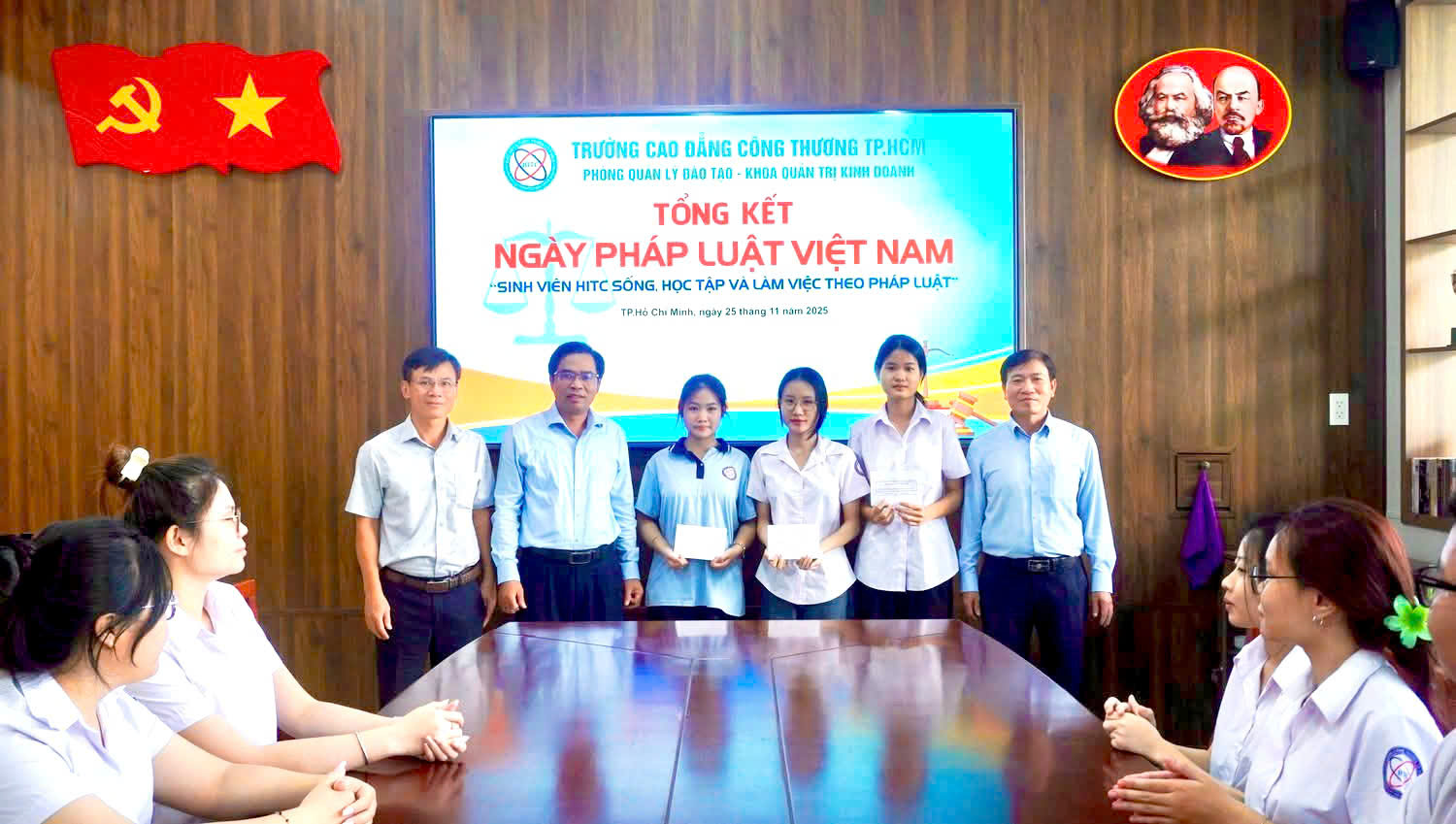   📣 LỄ TỔNG KẾT VÀ TRAO GIẢI THƯỞNG HOẠT ĐỘNG TUYÊN TRUYỀN PHÁP LUẬT VIỆT NAM TẠI TRƯỜNG CAO ĐẲNG CÔNG THƯƠNG THÀNH PHỐ HỒ CHÍ MINH